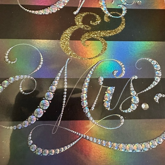 🧡10/$10 Mr. & Mrs. Striped greeting card - Picture 4 of 7